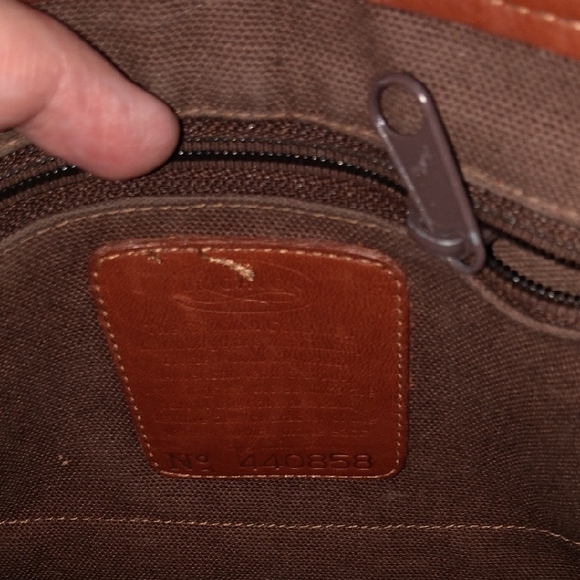 Brighton Brown Woven Leather Crossbody Bag. Rehab Bag. - Picture 5 of 8